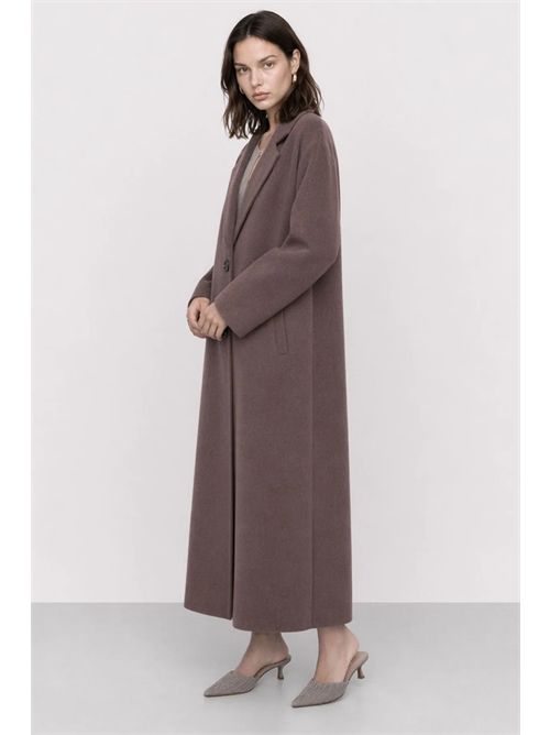 Cappotto lungo da donna in lana con collo a revers KOCCA | MIMMI/30010
